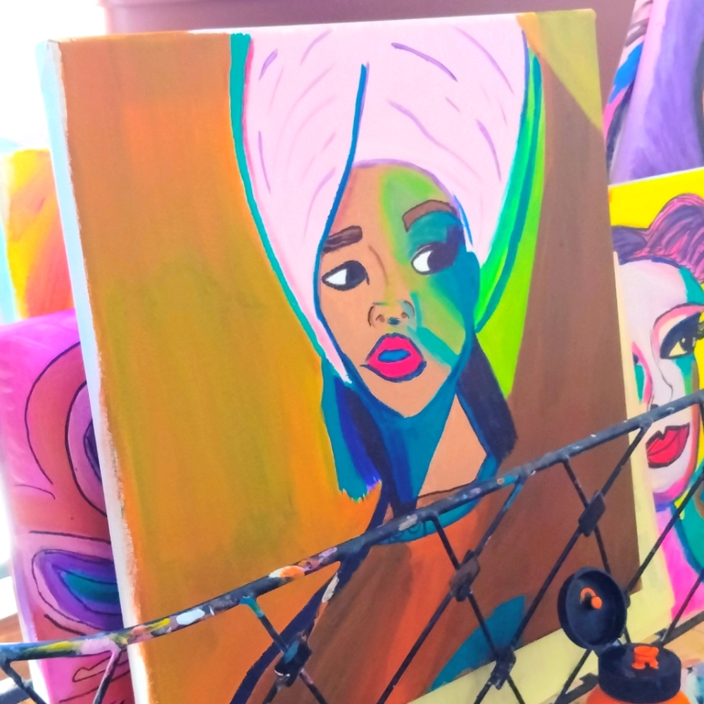 Original Art Abstract expression Acrylic Paint on Canvas